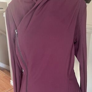 Lululemon Athletica Plum Asymmetrical Jacket